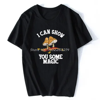 Stylowa Magiczna Psychodeliczna t-Shirt z Grzybami w stylu Harajuku, Wzór t-Shirt 80s 90s, Klasyczna koszulka Unisex, Bawełniana Odzież Uliczna Оверсайз