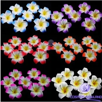 HappyKiss sprzedaż Hurtowa ślubnych ściennych kolorów DIY akcesoria do dekoracji domu 5 cm frangipani bubble na Hawajach kwiatowy dom