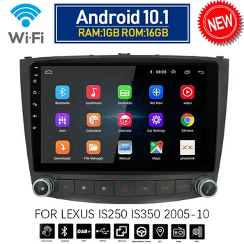 2Din z systemem Android 10,1 Samochodowy Odtwarzacz DVD, Stereo Radio Nawigacja GPS WIFI do Lexus IS250 IS350 2005-2010 Samochodowy Odtwarzacz Multimedialny