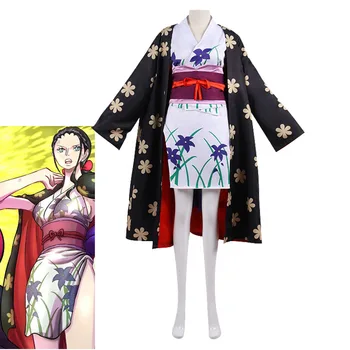 Anime Kostium Jednoczęściowy Stampede Nico Robin Cosplay Kimono Kostiumy Teatralne Wydanie Cosplayer Japoński Odzież Damska