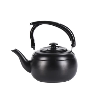 Zagęszczony hotelowy lub herbaty ze stali nierdzewnej, agd czajnik do gotowania wody, czarny klasyczny mały czajnik do herbaty, kuchenka indukcyjna, garnek 1,5 l