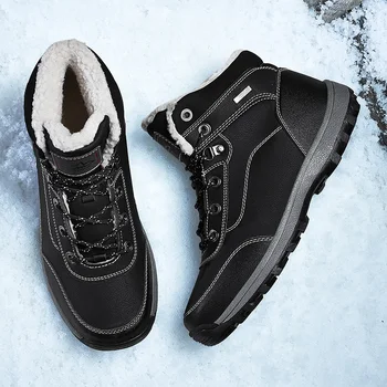 Nowość 2019 roku; męskie zimowe buty; ciepłe i wygodne modne zimowe buty wysokiej jakości, wodoodporne buty; męskie pluszowe ciepłe buty