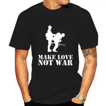 Uprawiaj miłość, nie Wojnę, Żołnierska t-Shirt, Świat, Фриден, Czołg, Liebe, Pancerna Armia, Kult, Zabawne t-Shirty, Krótkie