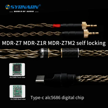 4,4 Zrównoważony Kabel MDR-Z1R / Z7M2 WM1Z / 1A HI-FI Kabel do aktualizacji słuchawek Podwójny 3,5 mm Zamykany XLR Przewód zestawu Słuchawkowego do NW-WM1Z WM1A PHA-2