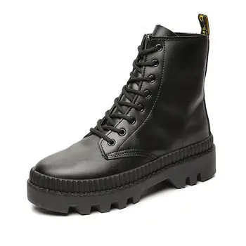Buty; męskie antypoślizgowe, wodoodporne, zimowe buty męskie 2021 roku; krótkie buty na platformie z wysokiej piszczelą; brytyjskie uniwersalne wojskowe buty; Męskie