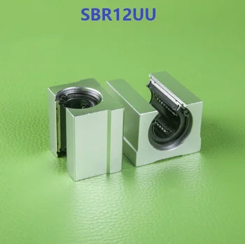 10 szt./lot SBR12UU Odkryty Typ Liniowe łożysko Kulkowe Przesuwne Blok dla SBR12 12 mm prowadnica liniowa CNC SME12UU