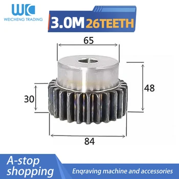 1 szt. Cylindryczna koło zębate 3 formy 26 zębów 3M26T silnik cylindryczny koło zębate z pustym otworem трансмиссионная koło zębate CNC szczegóły