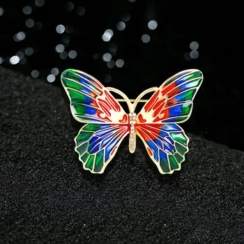Osobowość Moda Motyl Olej Spadek Broszka Agrafka Jeansowa Torba Prezent Odzież Dekoracje Dla Kobiet Wiosenne Broszki Biżuteria