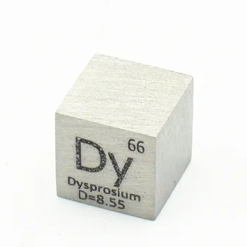 Kostka Dy Диспрозия 99,9% Wysokiej czystości, 10 mm 8,6 g Rzeźbiony Element układu Okresowego pierwiastków Bloku do Zbierania i Wyświetlania