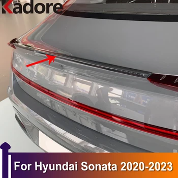 Dla Hyundai Sonata 2020 2021 2022 2023 Samochodowy Stylizacja Spoiler Tylnej Szyby Bagażnika Do Ust Skrzydło Pokrywa Wykończenie Akcesoria ABS Włókno węglowe