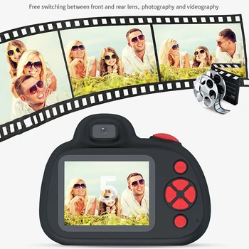 2,4-Calowy HD Kamera Cyfrowa Mini Zabawki Edukacyjne Dla Dzieci Mini Filmy Zdjęcia Akcją Kamera Lustrzana lampa Błyskowa Led dla Dzieci Prezent Na Urodziny