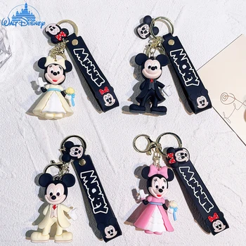Disney Mickey I Minnie Brelok Kreskówka Lalka Zawieszka Charms Biżuteria Para Torba Wiszące Ozdoby Brelok Akcesoria Prezent