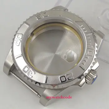 40 mm Szkło Szafirowe Ceramiczny Srebrny Pierścień Obudowy Godzin Nadaje się do 2836 8215 821A MECHANIZM