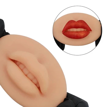 2022 3D Silikonowe Sztuczne Usta Praktyka Tatuaż Silikonowe Otwarte Usta Usta Usta Formy