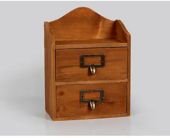 1 Zakka w stylu retro, drewniane, spożywcze szuflady szafki wiszące na ścianie drewniana szafa wykończenie szuflada do przechowywania JL 0946