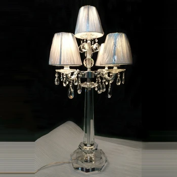 kryształy lampa ślubna ozdoba luksusowy kryształowy żyrandol lampa stołowa