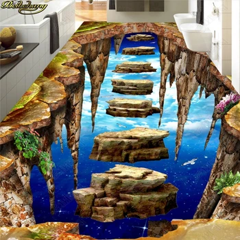 beibehang Niestandardowe Zdjęcia Tapety Podłogowy Rysunek Duży 10 m Wisi Kamienna Droga 3D Płytki Malowanie tapety, wystrój domu