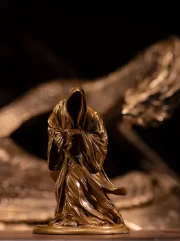 Król Brązu Сейко Pierścień Duch całego ciała, jak status brązu rzeźbione ozdoby ręcznie 0,6 kg 11 cm * 7 cm