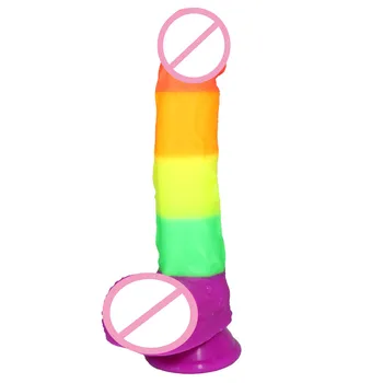 5 kolorowych Silikonowych Realistycznych Nie Zwierząt Koń Dildo Pies Fałszywy Penis Członek Korek Analny Sex Zabawki Dla Kobiet Lesbijek Kobiety Masturbacja