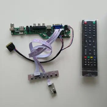 VGA AV LCD LED TV HDMI kompatybilny z AUDIO USB Kontroler opłata sterownika DIY zestaw Do B156XTN04.3/2 1366X768 panel ekran kabla