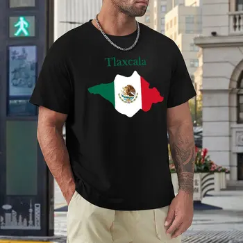 Ładna Mapa stanu Тласкала Meksyk t-Shirt Wysokiej Jakości Fitness Rozmiar Eur