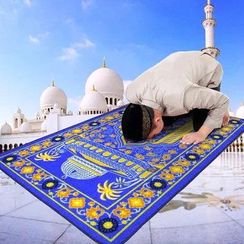 Muzułmański modlitewnik саджада Islamskiego Kultu modlitewnik Dywan tapis de priere Miękki Modlitwe Мусаллах Dywan Domowe Modlitwy Koc