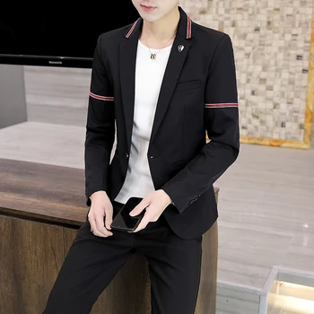 Nowy męski garnitur garnitur slim Koreański mały garnitur młodzieżowy wypoczynek piękny następnie zachodnie męski płaszcz biurowy profesjonalne płaszcz gospodarza