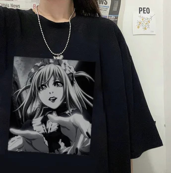 Koszulka z Wzorem japońskiego Anime Kawaii, Damska Casual Luźna Koszulka w stylu harajuku z Krótkim Rękawem, t-Shirty Wysokiej Jakości, Modne Topy