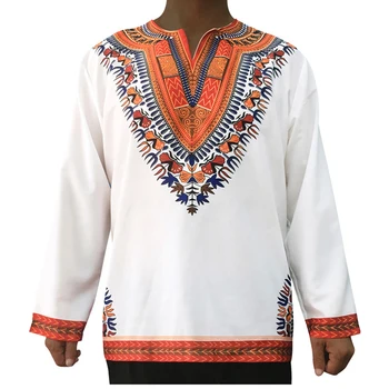 Koszulka męska z Krajowym Totem, Letnia Stylowa męska koszulka w stylu afrykańskim, Duże Rozmiary XXXL, Vintage t-shirt z etnicznym nadrukiem Dla Mężczyzn S3140