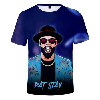 Rip Pat Stay Koszulka Unisex Crewneck t-Shirt z Krótkim Rękawem Damska koszulka Męska Amerykański Raper 2022 Spoczywaj w pokoju 3D Odzież