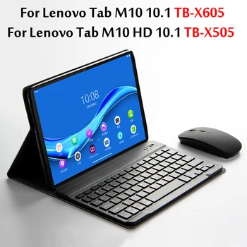 Zdejmowany pokrowiec z klawiaturą Bluetooth dla Lenovo Tab M10 HD TB-X505F/L 10,1 