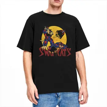 SWAT Kats The Radical Squadron dla Mężczyzn i Kobiet, Koszulki, Śmieszne Koszulki, Koszulka z Krótkim Rękawem, 100% Bawełna, Całoroczne Topy